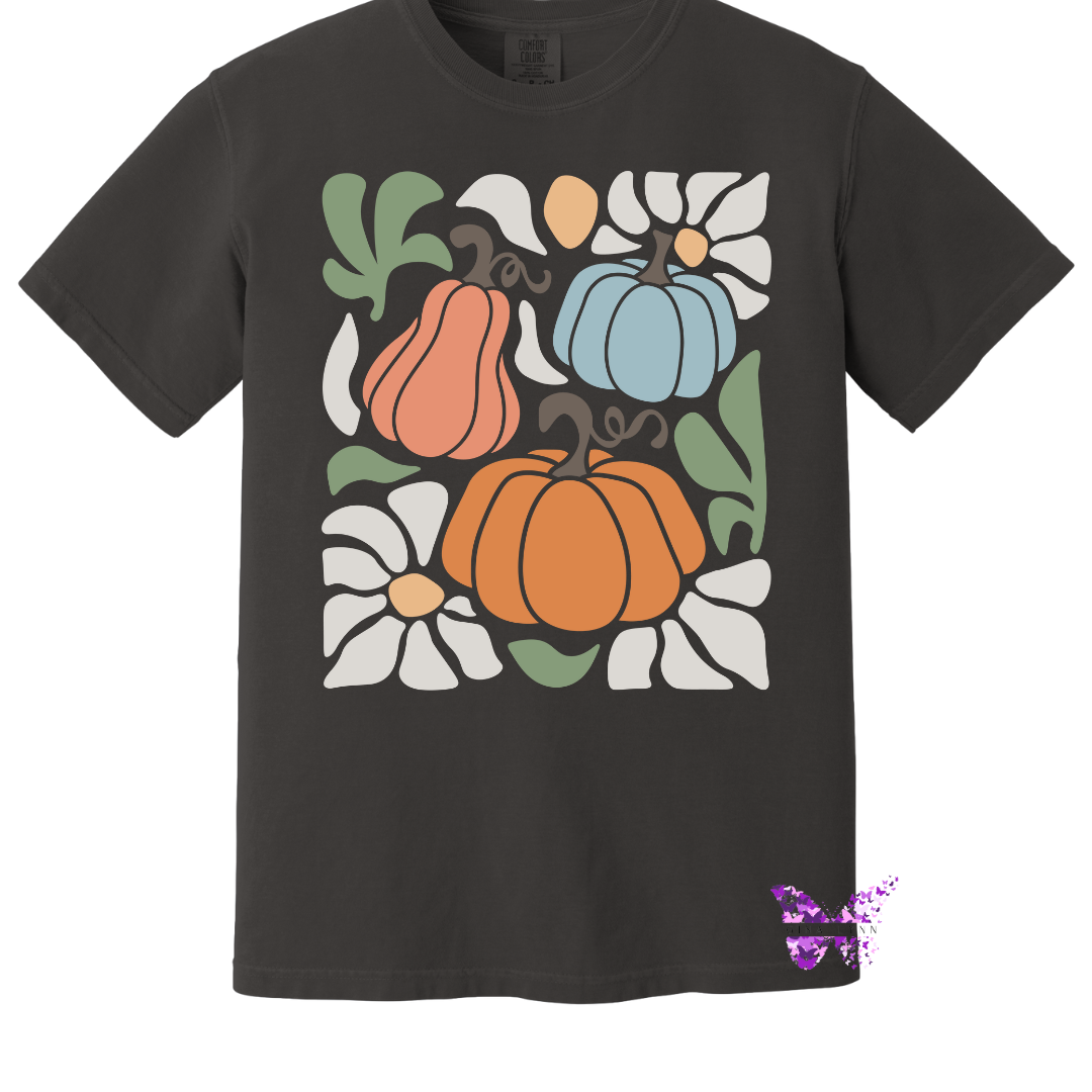 Retro Pumpkin Comfort Colors Tee