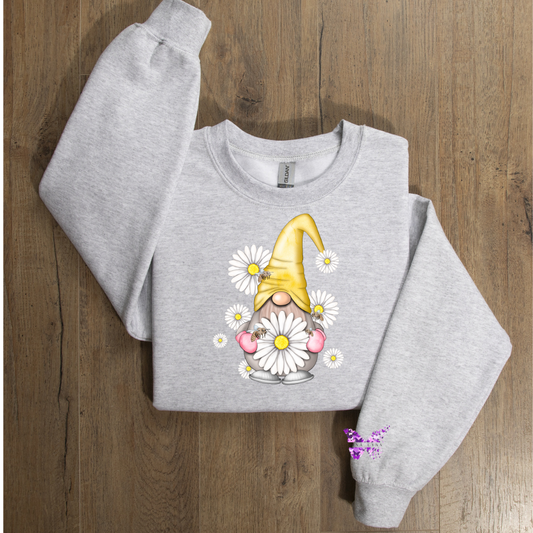 Garden Gnome Blooms Crewneck