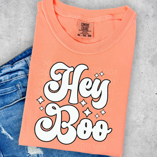 Hey Boo: Cozy Comfort Colors Tee